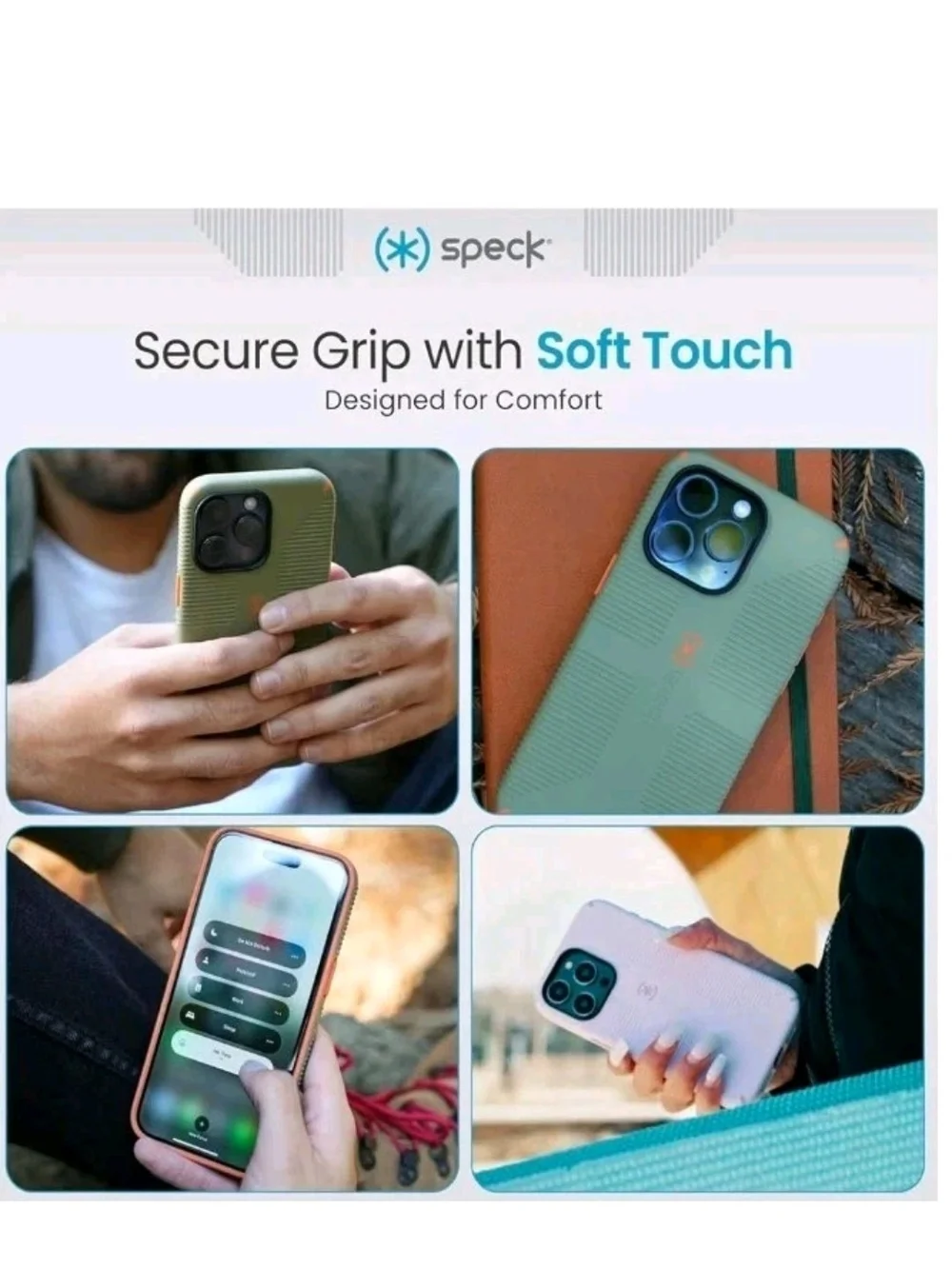 Speck CandyShell Grip Case for iPhone 15 Pro Max - Lilac